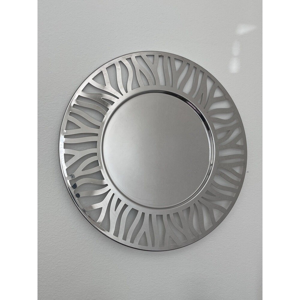 Marta Sansoni Alessi - Tralcio Muto Round Tray in Stainless Steel